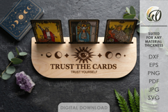 3D Tarot Cards and Crystal Holders Bundle Lasercut. Esoteric Product Image 2