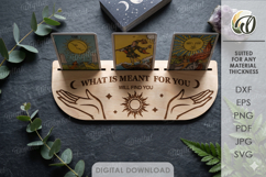 3D Tarot Cards and Crystal Holders Bundle Lasercut. Esoteric Product Image 4
