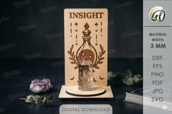 3D Tarot Cards and Crystal Holders Bundle Lasercut. Esoteric Product Image 13