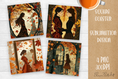 Tarot Card Funny, Square Coaster, Sarcastic Sublimation Product Image 1