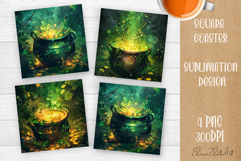 Tarot Card Funny, Square Coaster, Sarcastic Sublimation Product Image 1