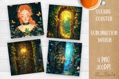 Tarot Card Funny, Square Coaster, Sarcastic Sublimation Product Image 1