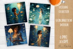 Tarot Card Funny, Square Coaster, Sarcastic Sublimation Product Image 1