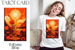 Watercolor Tarot Cards Clipart | Women flower PNG Product Image 1