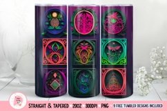 Tarot Cards Tumbler Wrap, 20 oz tumbler wrap, Tarot Cards png, Tarot Cards Tumbler Wrap