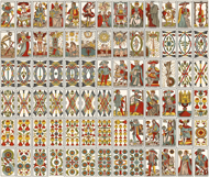 Tarot Besancon Marseille Type Rare Old Tarot Deck Complete Product Image 2