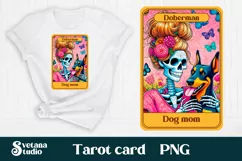 Dog mom sublimation | Tarot card PNG | Skeleton mom PNG Product Image 2