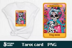 Dog mom sublimation | Tarot card PNG | Skeleton mom PNG Product Image 4