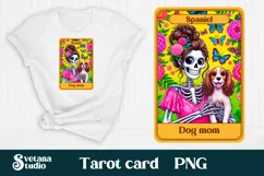 Dog mom sublimation | Tarot card PNG | Skeleton mom PNG Product Image 5