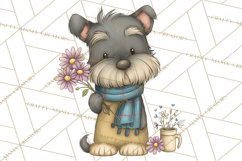 Tartan Scarf Fall Animals Clipart PNG, Cute Autumn Animals Product Image 4