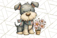 Tartan Scarf Fall Animals Clipart PNG, Cute Autumn Animals Product Image 5