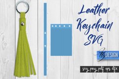 Leather Keychain SVG Design | Keychaine Design | SVG File Product Image 1