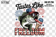 Taste Like Freedom Png Bass Fishing Patriotic 4th July PNG