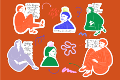 Taste Juicy Scribbles - Organic Handwritten Display Product Image 5