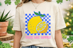 Taste Like Summer Lemon T-Shirt Design SVG Product Image 2