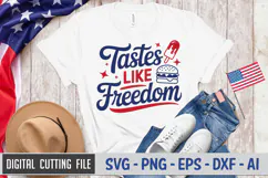 Tastes Like Freedom SVG File | 4th of July SVG Product Image 2