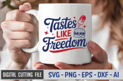 Tastes Like Freedom SVG File | 4th of July SVG Product Image 3