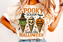 Spooky Season Tastes Like Halloween PNG, Boo PNG, Pumpkin Product Image 2