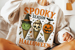 Spooky Season Tastes Like Halloween PNG, Boo PNG, Pumpkin Product Image 3