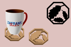 Fall Coffee Coaster Cut Files Product Image 1