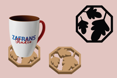 Fall Leaves Coaster Cut Files Product Image 1
