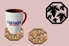 Fall Coffee Coaster Cut Files Product Image 1