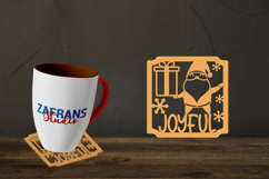 Christmas Coaster Cut files Lasercut Product Image 1