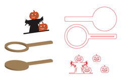 Halloween Coffee Coaster Decor, Horror Coaster Product Image 2
