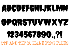 Tattered Gothic Font Halloween Horror Lettering ABC OTF Product Image 2