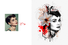 Artistic Watercolor Tattoo Art Product Image 4