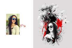 Trash Polka Style Man with Eagle and Power Lines Product Image 3