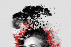 Trash Polka Style Tree Art Photo Effect Product Image 7