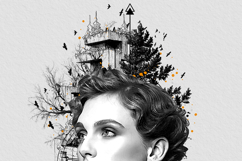 Modern Surreal Portrait Tattoo Design Photo Effect Product Image 10