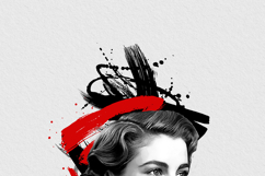 Trash Polka Style Vintage Portrait Tattoo Design Product Image 6