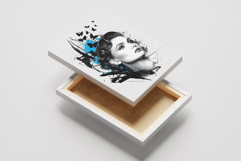 Modern Trash Polka Portrait Tattoo Design Product Image 1