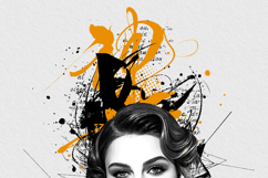 Abstract Trash Polka Portrait Tattoo Design Product Image 11