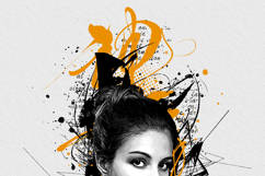 Abstract Trash Polka Portrait Tattoo Design Product Image 9