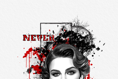 Abstract Grunge Portrait Art Effect Template Product Image 7