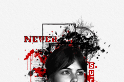 Abstract Grunge Portrait Art Effect Template Product Image 5