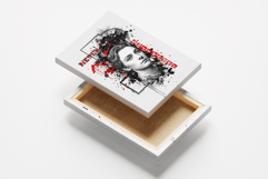 Abstract Grunge Portrait Art Effect Template Product Image 2