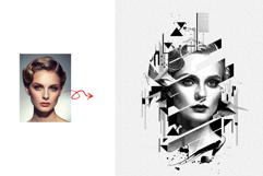 Trash Polka Style Digital Art Illustration Photo Effect Product Image 4