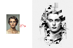 Trash Polka Style Digital Art Illustration Photo Effect Product Image 3