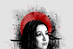 Modern Black White Grunge Illustration Product Image 5