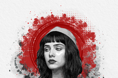 Classic Grunge Black White Art Product Image 6