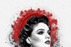 Classic Grunge Black White Art Product Image 8