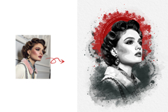 Classic Grunge Black White Art Product Image 3