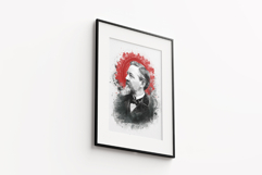 Classic Grunge Black White Art Product Image 1