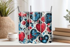 Tattoo Hearts 20oz Tumbler Sublimation PNG Product Image 1