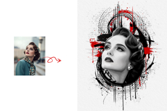 Modern Abstract Tattoo Art Photo Effect Product Image 3