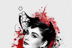 Geometric Portrait Print Art Photo Effect Product Image 10